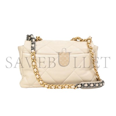 CHANEL MASTER 19 BAG MEDIUM CHAIN FLIP APRICOT AS1161 (30*20*10cm)